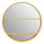 Alfons Metal Round Mirror with Shelves
