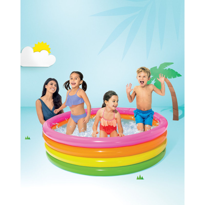 PVC Round Inflatable Pool 18'' H x 66'' W x 66'' L