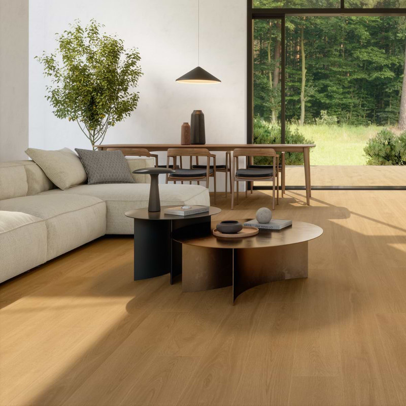 Oaktree Elegant 7x60 XL Wood Look Matte Porcelain Tile, Copper Brown