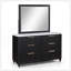 Esthétique moderne avec finition noire et amplement d'espace de rangement Six tiroirs 1 pièce Commode en pierre reconstituée avec quincaillerie entièrement en laiton-346336199