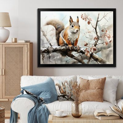 " Brown Squirrel Curious Observer I "