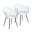 Chaise avec accoudoirs à dossier croisé Natalie-900032382
