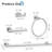 5-Piece Bathroom Hardware Set - Stainless Steel Towel Bar, Toilet Paper Holder, Towel Ring & Hooks - Wall Mounted Durable Bath Accessories-113930537