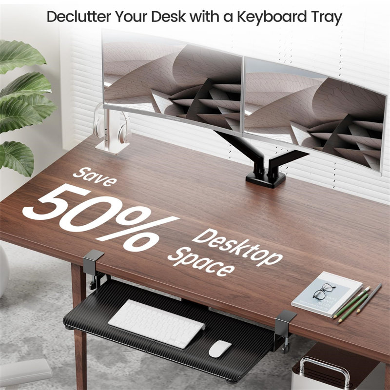 Keyboard Tray Under Desk Pull Out