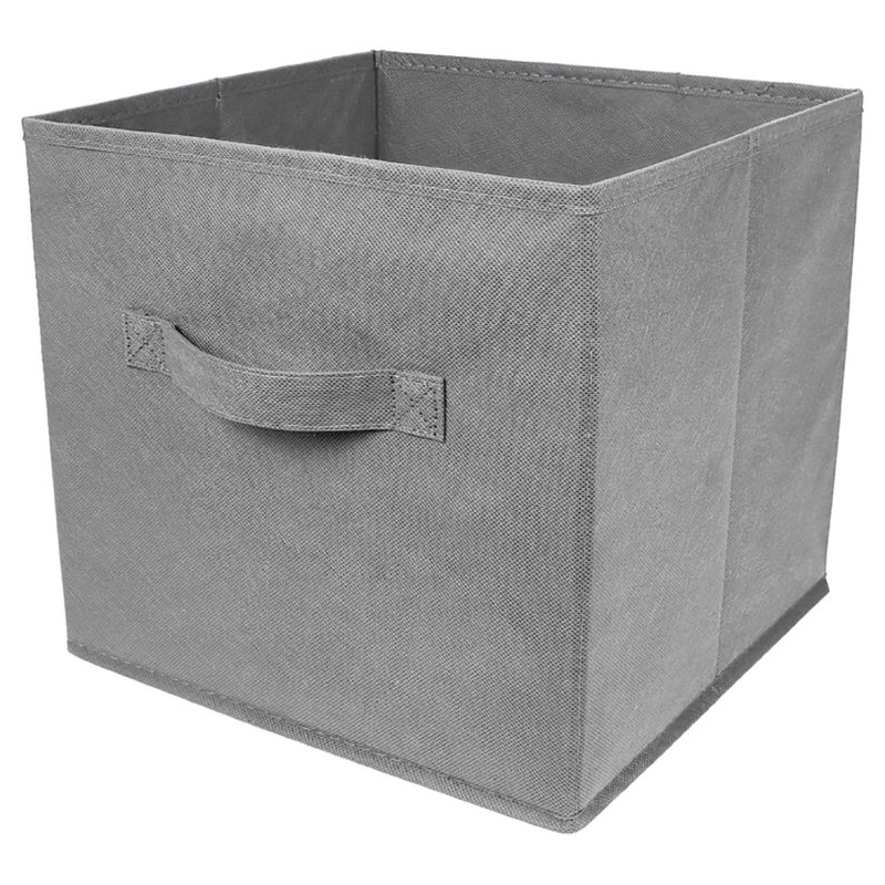 Rebrilliant Fabric Decorative Bin, Grey