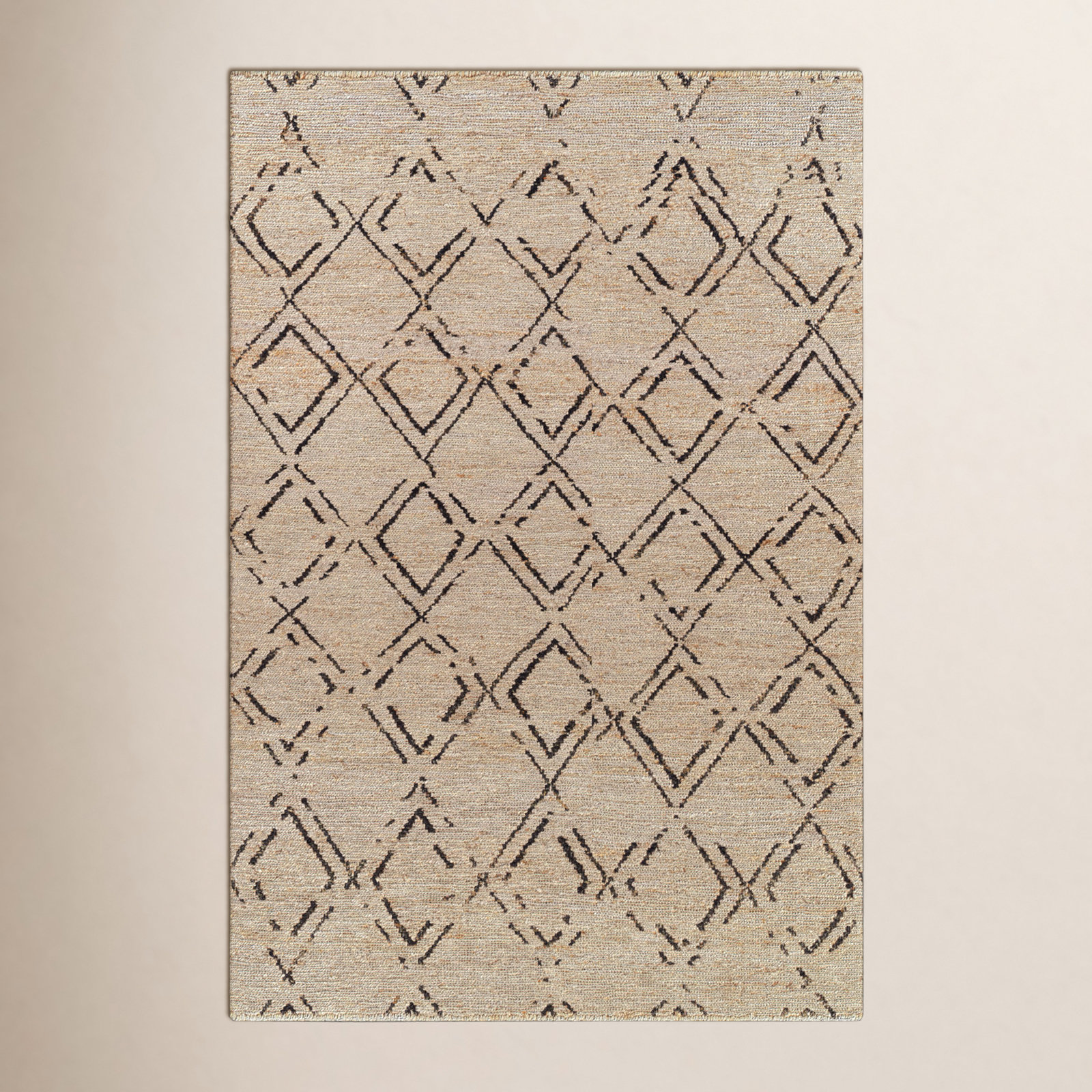 Pemberley Hand-Woven Geometric Jute Rug, Rectangle 2' x 3'