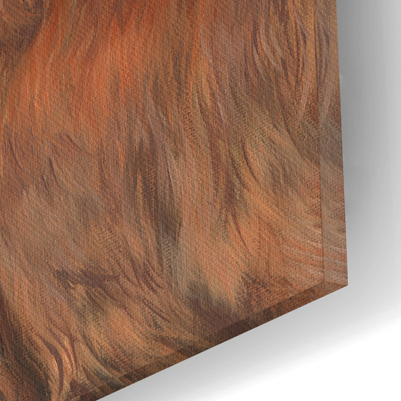«Red Deer Stag2» par David Stribble, art mural en verre acrylique Millwood Pines, H 12 po x l 16 po x P 0,13 po