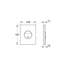 GROHE Nova Cosmopolitan Flush Plate Chrome