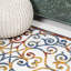 Tapis intérieur / extérieur crème / bleu / rouge Rhianne-662264746