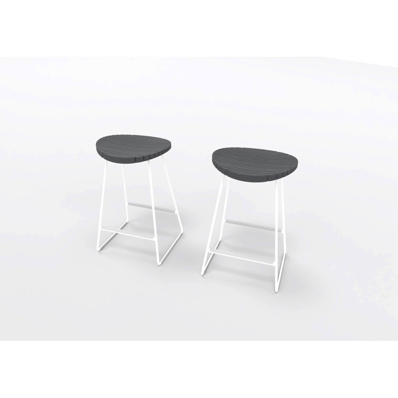 Clark Counter Stool 650H, Shadow Grey/White