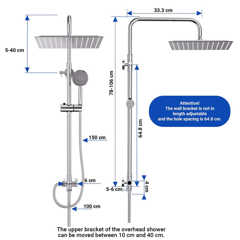 Rain Fixed Shower Head