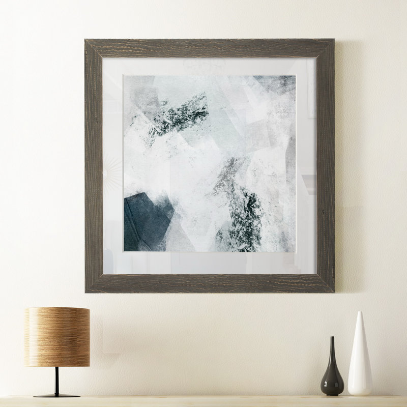 "Mire I", reproduction d’art sur papier, H 21 po x l 21 po x P 1 po, Cadre gris