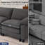 Canapé d'angle rembourré avec 2 repose-pieds-1982651130-1982651134