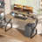 55"W office desk With Smart Charging station