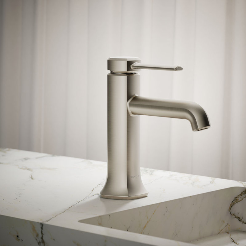 Occasion Single-Handle Sink Vessel Sink Bathroom Faucet with Drain Assembly, Vibrant Brushed Moderne Brass