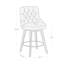 Tabouret de bar et de comptoir pivotant avec cadre en bois massif Malakeh-1364220410-1364220413-1393578897