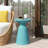 Outdoor Metal End Table -Large