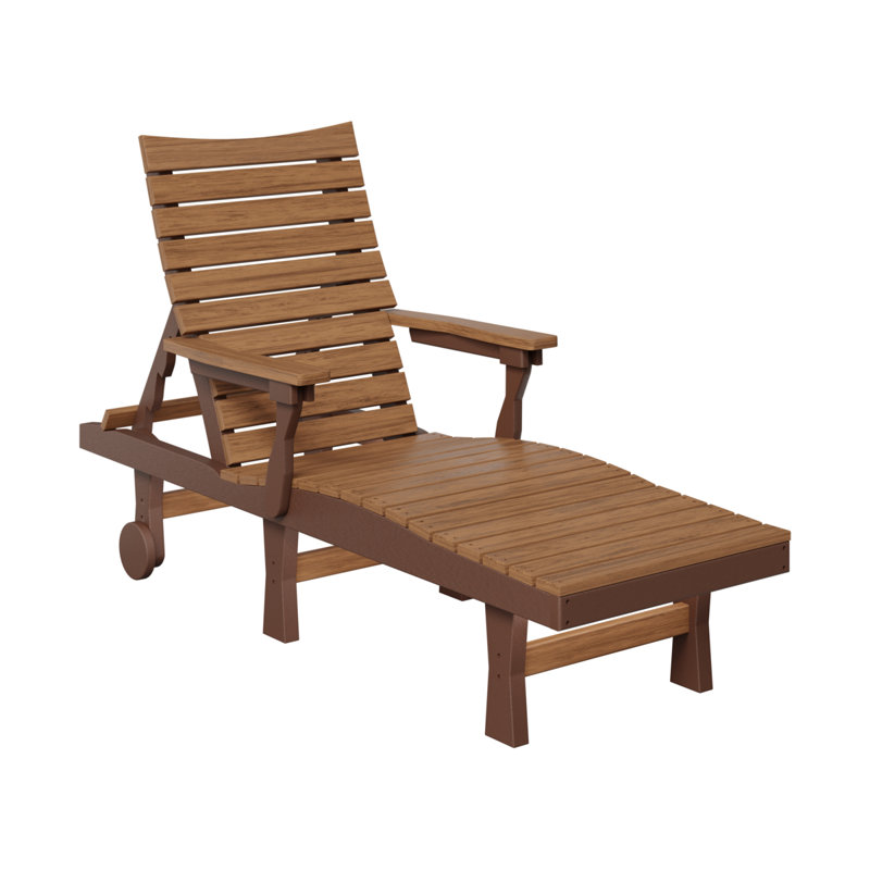 Chaise longue Berlin Gardens Bristol, Antique Mahogany Top/Chocolate Brown Base