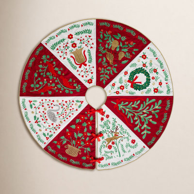 Embroidered Tree Skirt