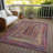 Machine Washable Indoor/Outdoor Xhevrie ACN1725 Paprika Rug-251980294