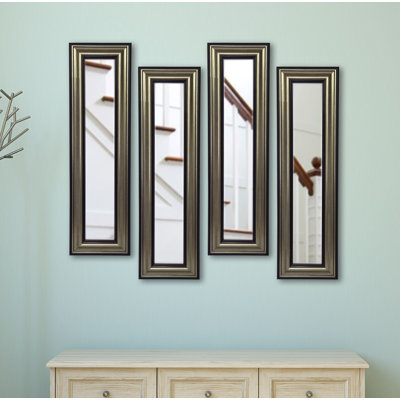 Kincannon Wood Flat Wall Mirror