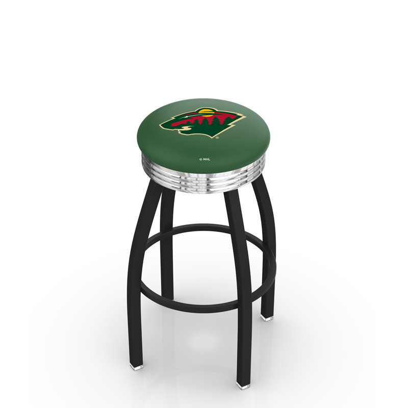 Tabouret tournant 30" avec coussin nhl, Minnesota Wild, Tabouret de comptoir (siège d'une hauteur de 25 p