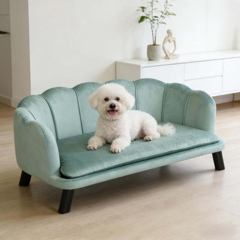Lit pour animaux spacieux, canapé pour animaux Pearl, Vert