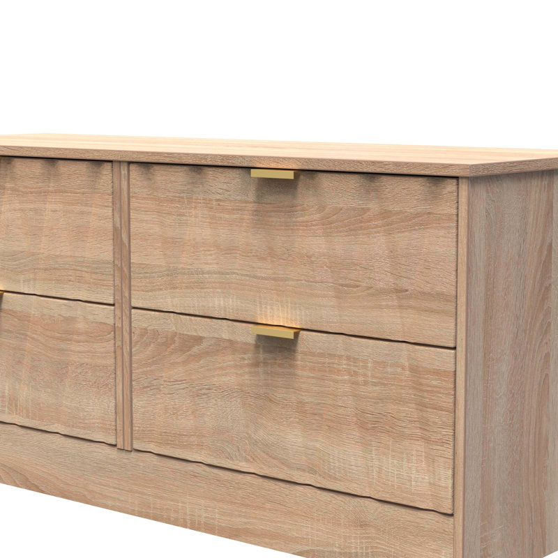 Besmir 4 Drawer Bed Box (Ready Assembled), Bardolino Oak