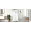 Armoire de rangement multifonctionnelle rétro avec tablettes réglables, 3 tiroirs et 3 compartiments fermés - Organisateur élégant et polyvalent pour le salon, la cuisine ou le bureau, blanc