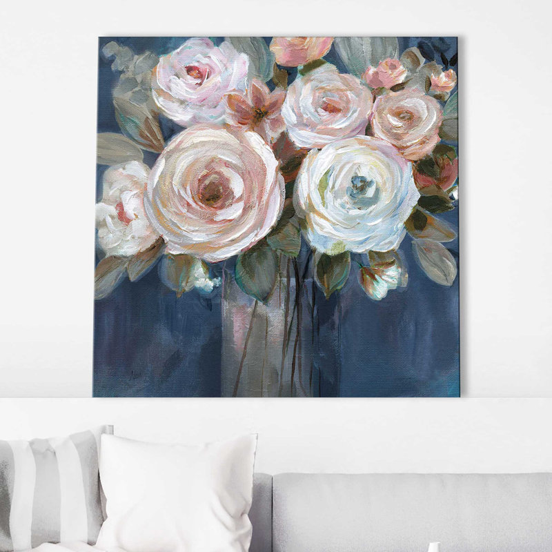 Midnight Mood par Nan - Peinture, Toile tendue, H 28 po x l 28 po x P 1,5 po