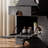 Black Combination Wood Single Cabinet with Drawer