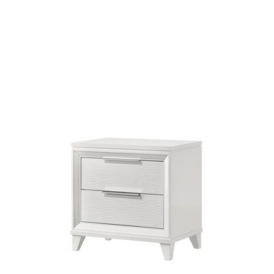 Table de chevet moderne à 2 tiroirs pour la chambre à coucher Alloush