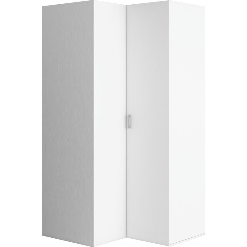 Reba 2 Door Corner Wardrobe, White