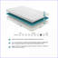 Matelas | Matelas simple en mousse viscoélastique infusée de gel dans une boîte, blanc neige | Mousse | Simple