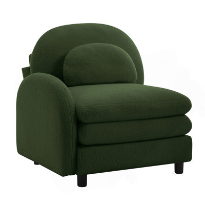 Canapé courbé en tissu VF Teddy