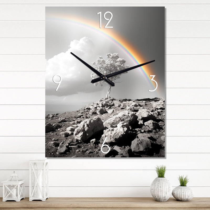 Jayani - Très grandes horloges murales florales, Grand