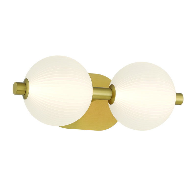 Coiffeuse 2 lumières Palmas en or
