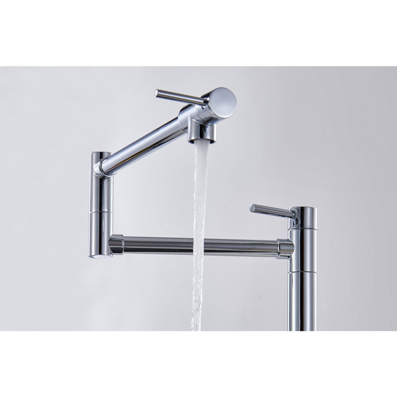Robinet remplisseur de pot avec tige d'extension, Chrome