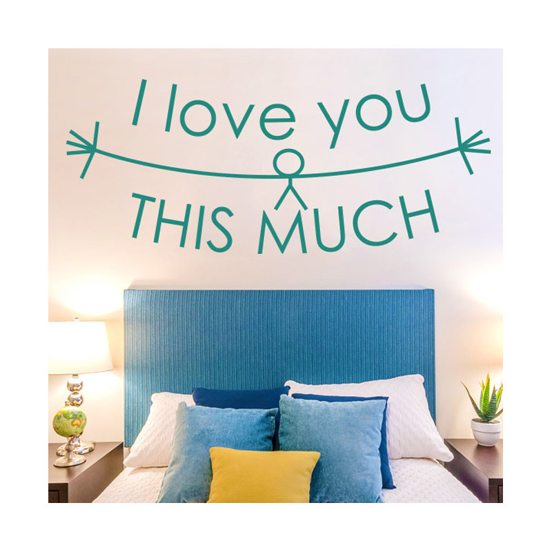 Non-Wall Damaging Wall Decal, Aqua Green