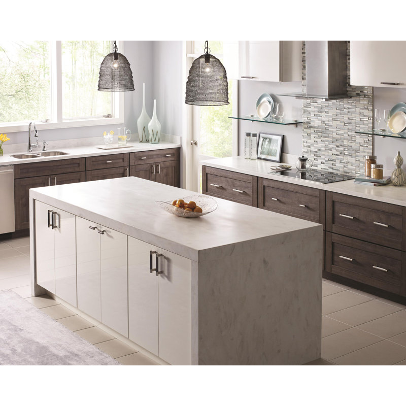 Polished Nickel T-Handle Cabinet Knob with Mounting Hardware