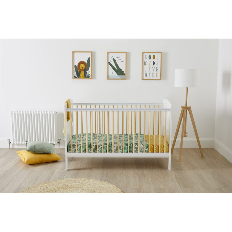 Coleby Scandi Cot Bed - Scandi White