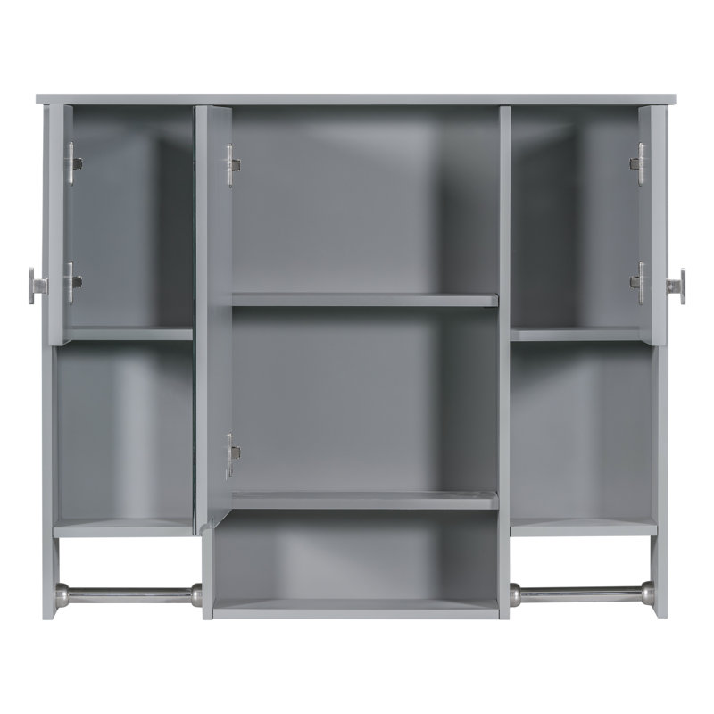 Armoire de rangement murale moderne, Pharmacie, Gris