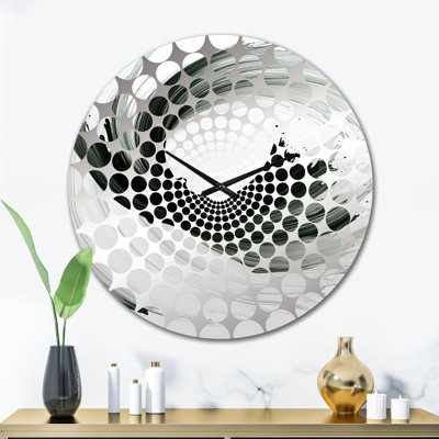 Assie - Horloge murale peinture abstraite