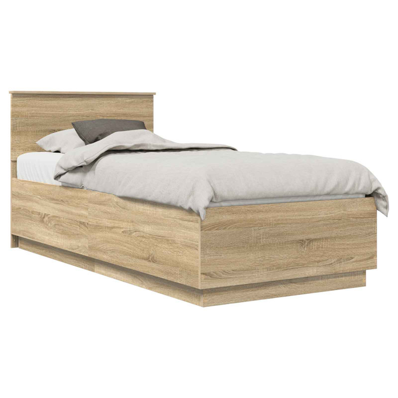 Bed, Small Single (2'6), Sonoma Oak