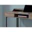 Bureau d'ordinateur, bureau personnel, ordinateur portable, tiroirs de rangement, L 48 po, bureau, stratifié brun, métal noir, contemporain, moderne-2079753929