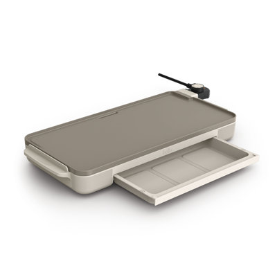 Bella 10 X 20 In Griddle With Warming Tray, Oatmilk