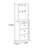 Solid Wood Shoe Cabinet with Hooks