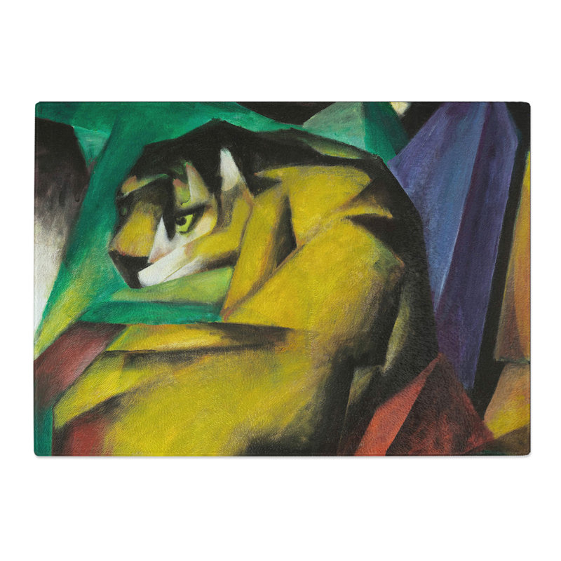 The Tiger by Franz Marc Chopping Board, 28.5cm W x 39cm L