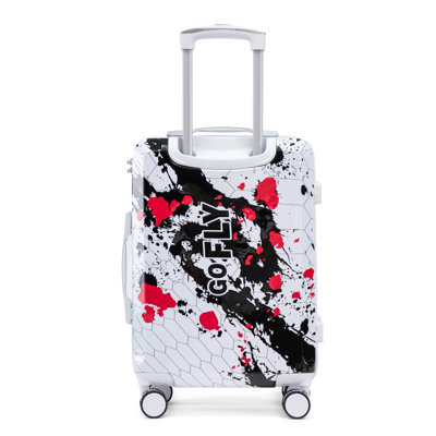 Valise à roulettes rigide 20 pouces en polycarbonate noir