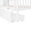 Lit superposé double au-dessus de double avec tiroirs et échelle pour le mobilier de chambre à coucher, de chambre d'amis-520135939